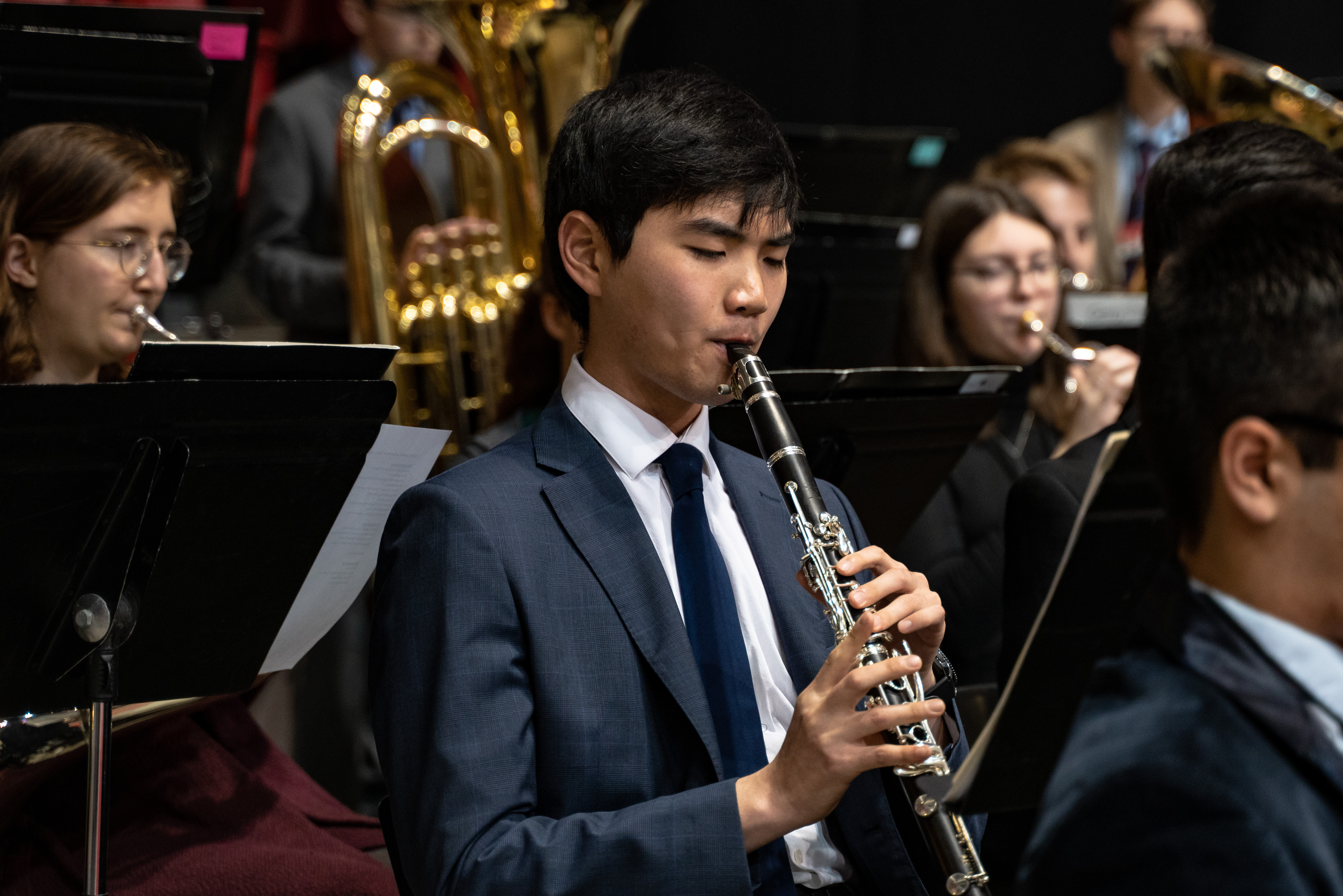 Musician performing