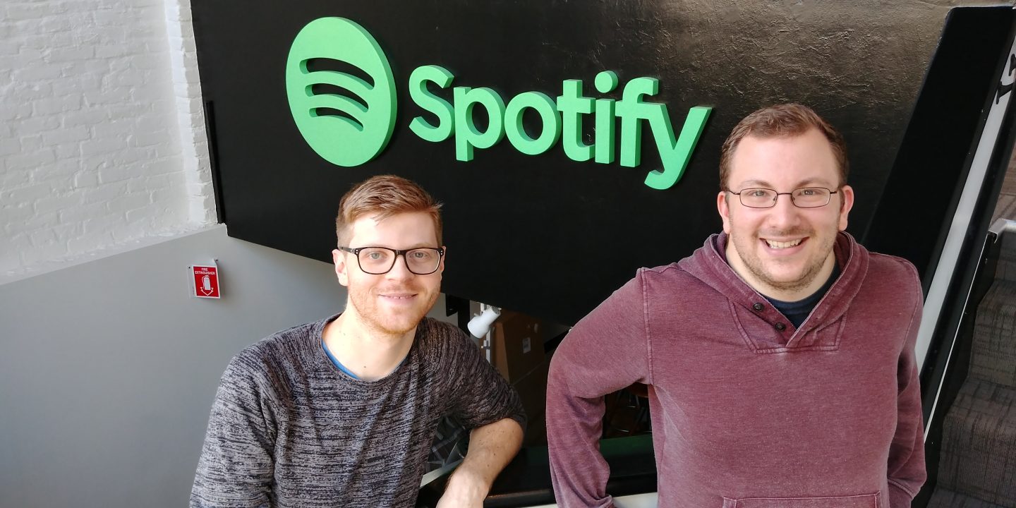 Matt Cronin and Ben Cooper at spotify